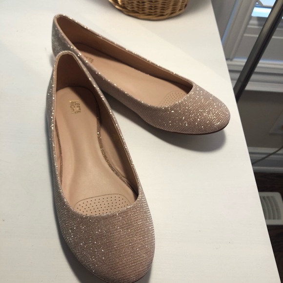 sparkly light pink flats - Picture 4 of 8